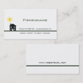 Haus Visitenkarte (Vorne/Hinten)