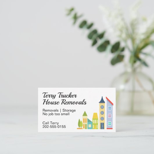 Haus Visitenkarte (Stehend Vorderseite)