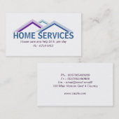 Haus-Visitenkarte Visitenkarte (Vorne/Hinten)