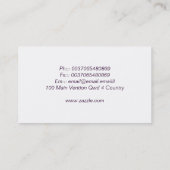 Haus-Visitenkarte Visitenkarte (Rückseite)