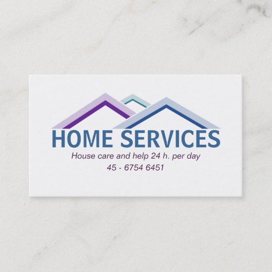 Haus-Visitenkarte Visitenkarte (Vorderseite)