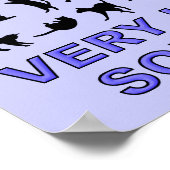 Haus voll von Katzen Funny Cat Lady Plakatzeichen Poster (Ecke)