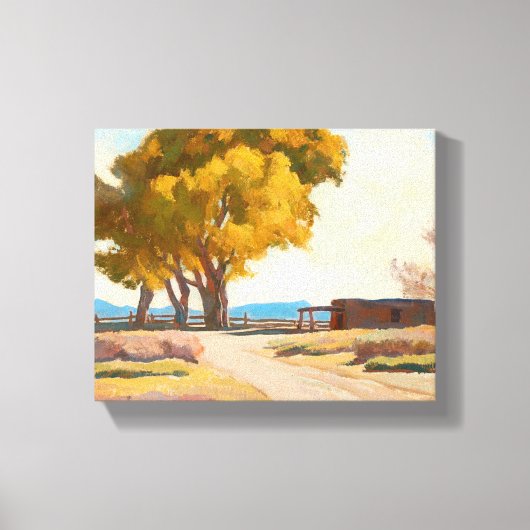 Haus von Maynard Dixon Leinwanddruck (Vorderseite)