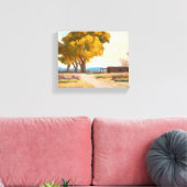 Haus von Maynard Dixon Leinwanddruck (Insitu (Wohnzimmer))