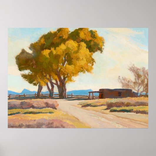 Haus von Maynard Dixon Poster (Vorne)