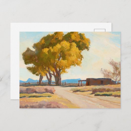 Haus von Maynard Dixon Postkarte (Vorne/Hinten)