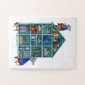 Haus von zwei niedlichen Mäusen Puzzle (Horizontal)