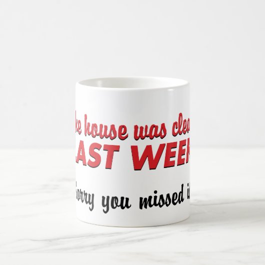 Haus war sauber Tasse (Mittel)