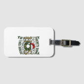 Haus-Weihnachtskranz Weihnachtsmannhut Lichter Gepäckanhänger (Vorderseite (Horizontal))