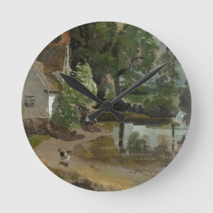 Haus Willy Lotts, nahe Flatford Mühle, c.1811 (oi Runde Wanduhr