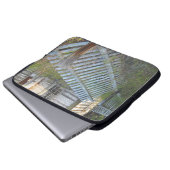 Haus-Zaun-Porträt Laptopschutzhülle (Vorne Knopf)