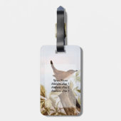 Haus-Zaunkönig Gepäckanhänger (Rückseite vertikal)