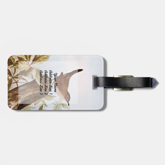 Haus-Zaunkönig Gepäckanhänger (Rückseite horizontal)