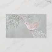 Haus-Zaunkönig Visitenkarte (Rückseite)