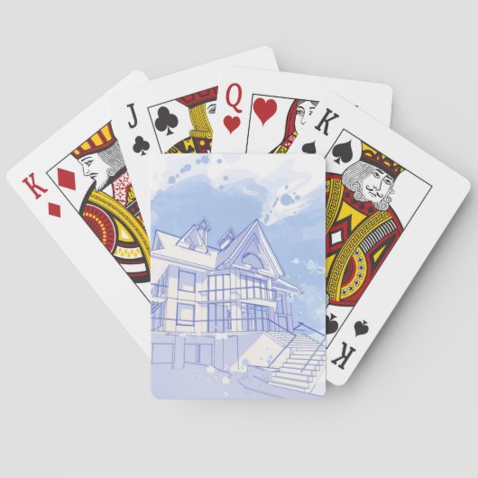 haus: zeichn spielkarten (Rückseite)