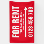 Haus zu vermieten echte Anwesen-Banner-Zeichen mit Banner (Vertikal)