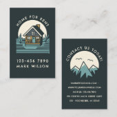 Haus zu vermieten visitenkarte (Vorne/Hinten)