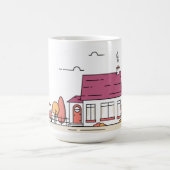 Haus, Zuhause, Gebäude Kaffeetasse (Mittel)