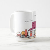 Haus, Zuhause, Gebäude Kaffeetasse (Vorderseite Links)