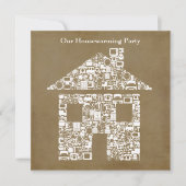 Haus-Zuhausehousewarming-Foto-Party Einladung (Vorderseite)