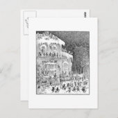 Haus zum Winter Postkarte (Vorne/Hinten)