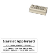 Hausangestellte von Zuhause-arbeitender Kautschuk- Gummistempel (Stempel)