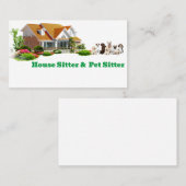 Hausangestellter und Hausangestellter Visitenkarte (Vorne/Hinten)