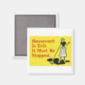 Hausarbeit ist böse magnet (Vorderseite/Rückseite)