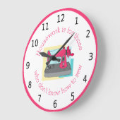 Hausarbeit ist für diejenigen, die nicht nähen kön große wanduhr (Winkel)