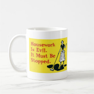 Hausarbeit ist schlecht kaffeetasse