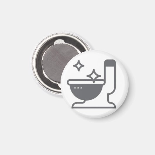 Hausarbeit Toilette Reinigen Magnet (Vorderseite/Rückseite)