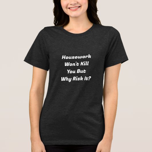 Hausarbeit Tri-Blend Shirt (Vorderseite)