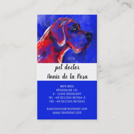 Hausarzt Visitenkarte (Vorderseite)