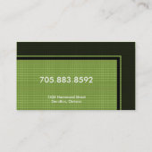 Hausarzt-Visitenkarte - Monogramm Visitenkarte (Rückseite)