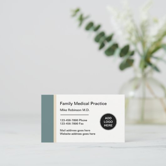 Hausärztin Visitenkarte (Stehend Vorderseite)