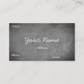 Hausaufgaben Assistance Chalkboard Typografie Visitenkarte (Rückseite)