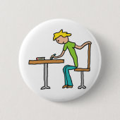 Hausaufgaben Button (Vorderseite)