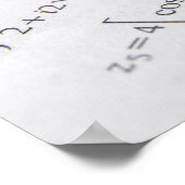 Hausaufgaben der Mathematik Poster (Ecke)