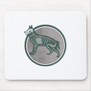 Hausaufgaben Dog Funny Mousepad