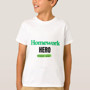 Hausaufgaben Hero: T-Shirt für den Studentenmodus