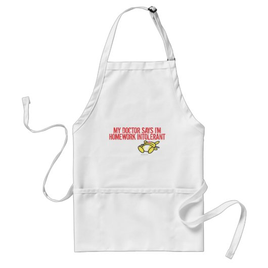 Hausaufgaben Intollerant Schürze (Vorne)
