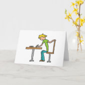 Hausaufgaben Karte (Gelbe Blume)