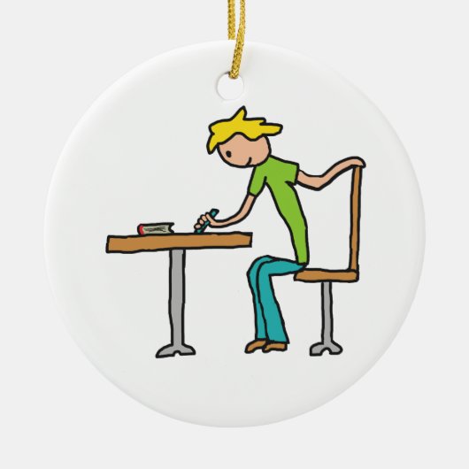 Hausaufgaben Keramik Ornament (Vorne)