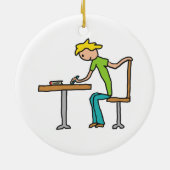 Hausaufgaben Keramik Ornament (Hinten)