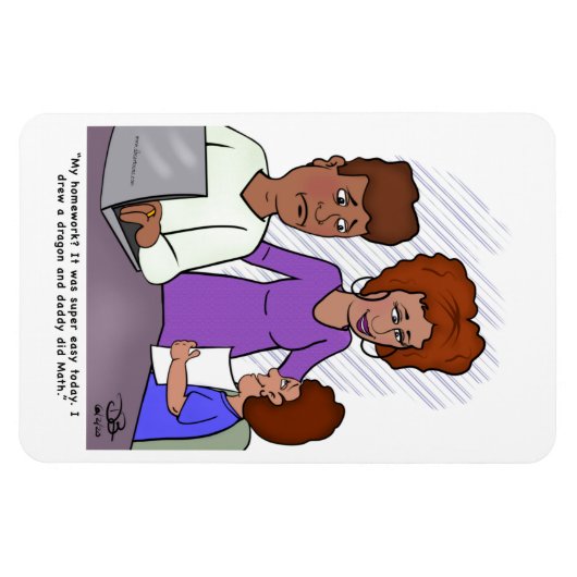 Hausaufgaben Magnet (Horizontal)