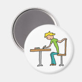 Hausaufgaben Magnet (Vorderseite/Rückseite)