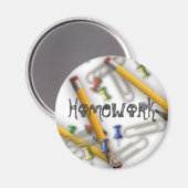 Hausaufgaben Magnet (Vorderseite/Rückseite)