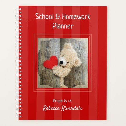 Hausaufgaben-Planer - Teddy Bear - HAMbyWG Planer (Vorderseite)