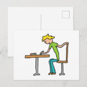 Hausaufgaben Postkarte (Vorne/Hinten)