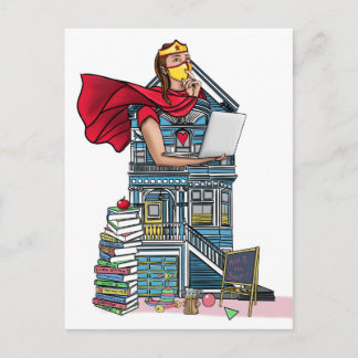 "Hausaufgaben" Postkarte